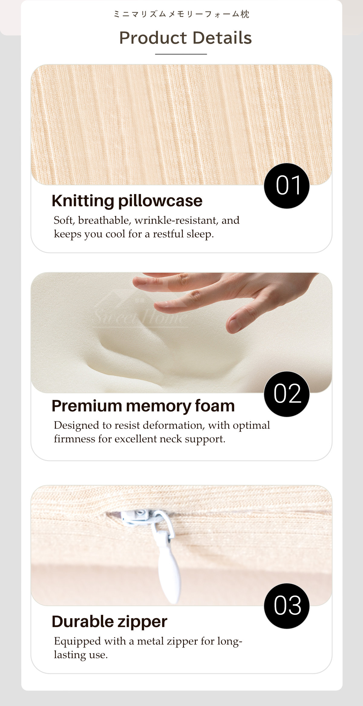 Minimalism Memory Foam Pillow-8